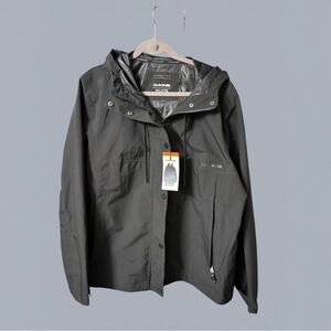 NEW Dakine Black Hooded Windbreaker Jacket, XXL, Retail $140